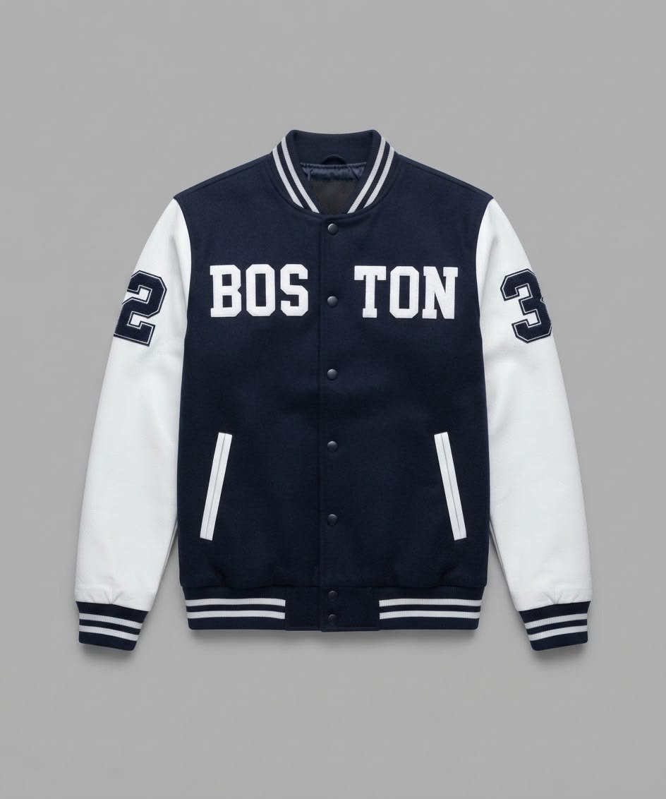 Boston Varsity Jacket – Classic Vibes, Modern Fit