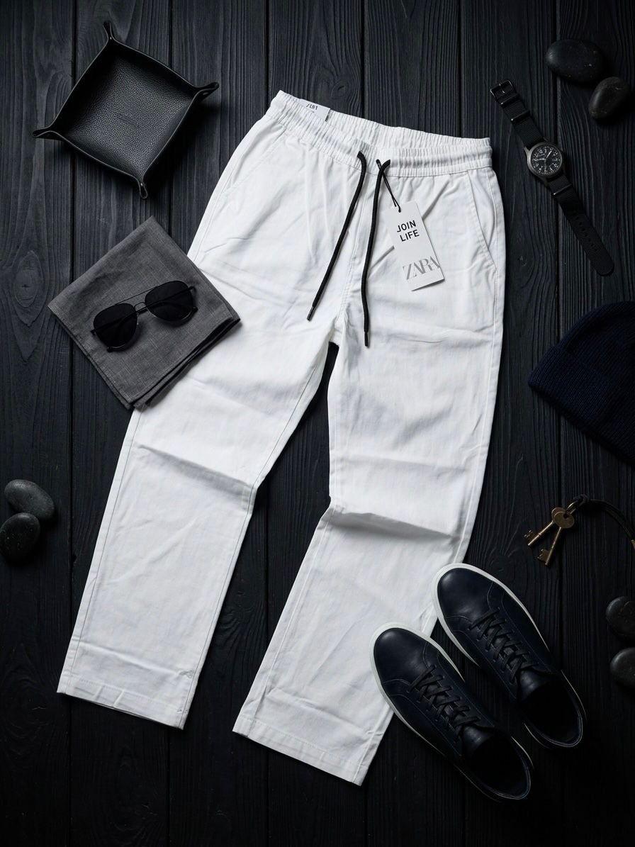 Premium Linen Drawstring Pants